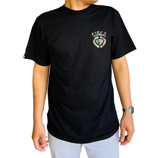 CAMISA MANGA CORTA LOGO BOO TE ES BLACK/CAMO