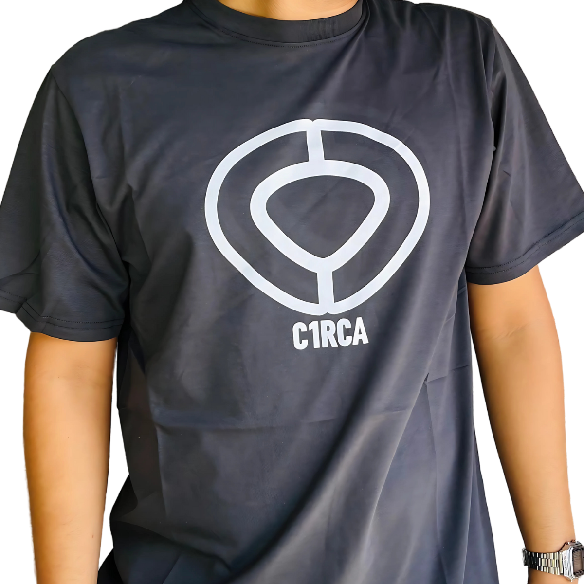 CAMISA MANGA CORTA LOGO PLUS TE ES GREY/WHITE