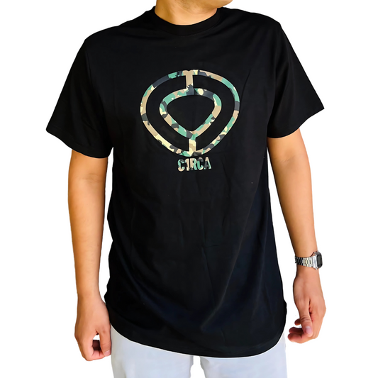 CAMISA MANGA CORTA LOGO PLUS  TE ES BLACK/CAMO