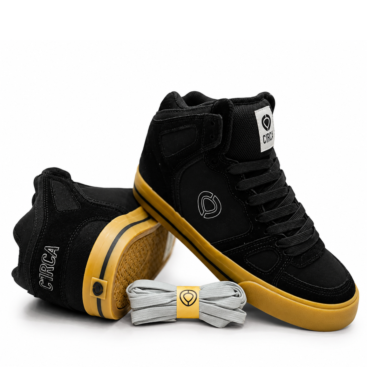 BLACK/GUM |  SYNTETIC NUBUCK | SUEDE  |  MESH 100165 - BKG