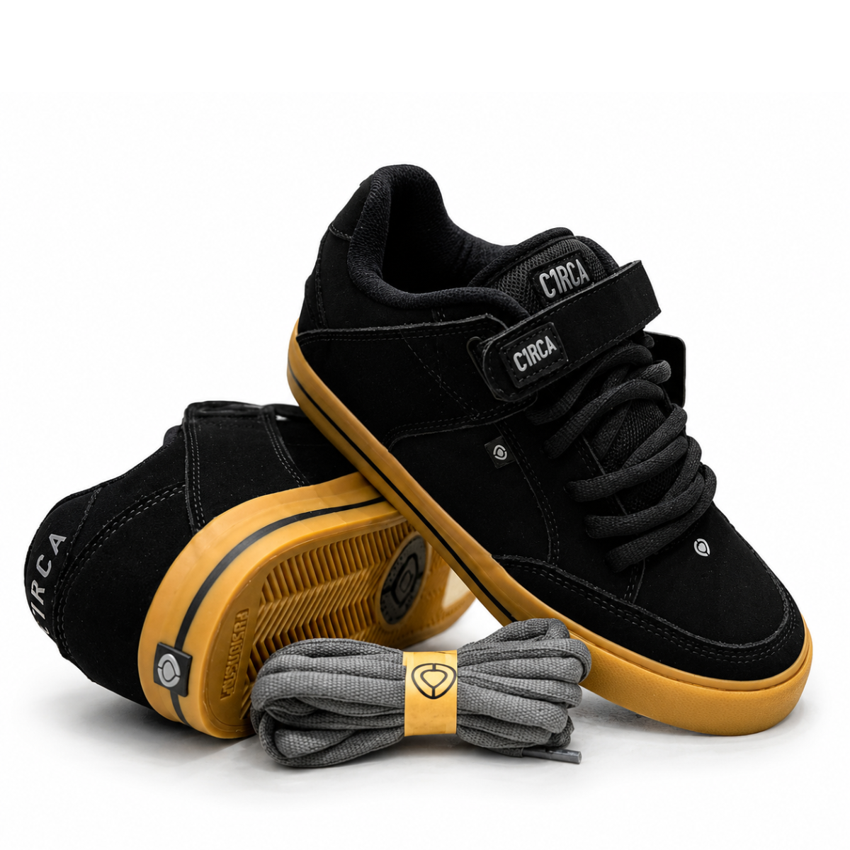 BLACK/GUM | SYNTHETIC NUBUCK | MESH  100134 - BKG