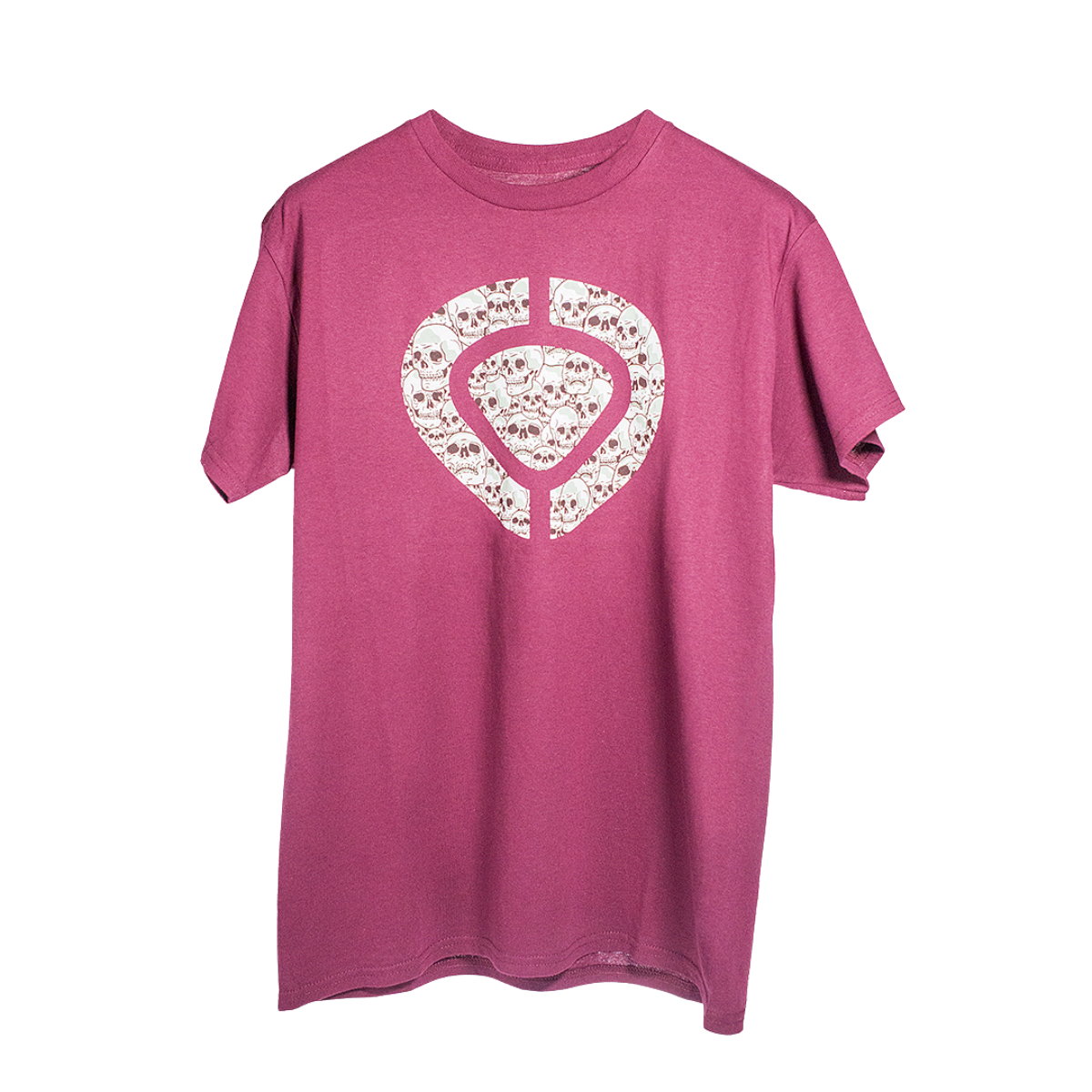 ICON SKULL TEE BURGUNDY