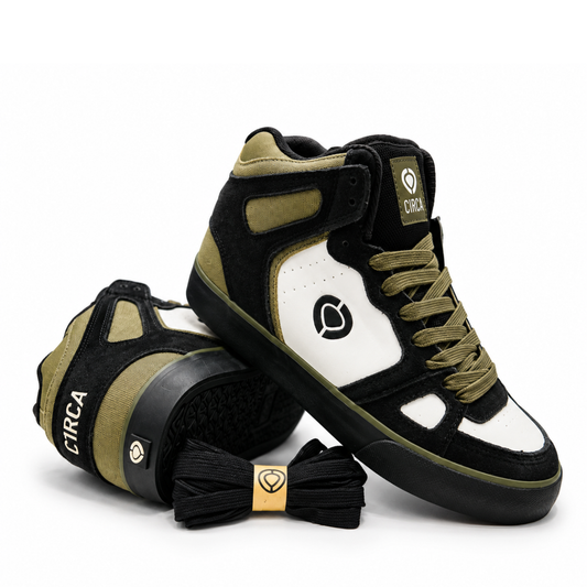 JET BLACK/MILITARY OLIVE |  SUEDE | SYNTETIC NUBUCK 100165-JBMO
