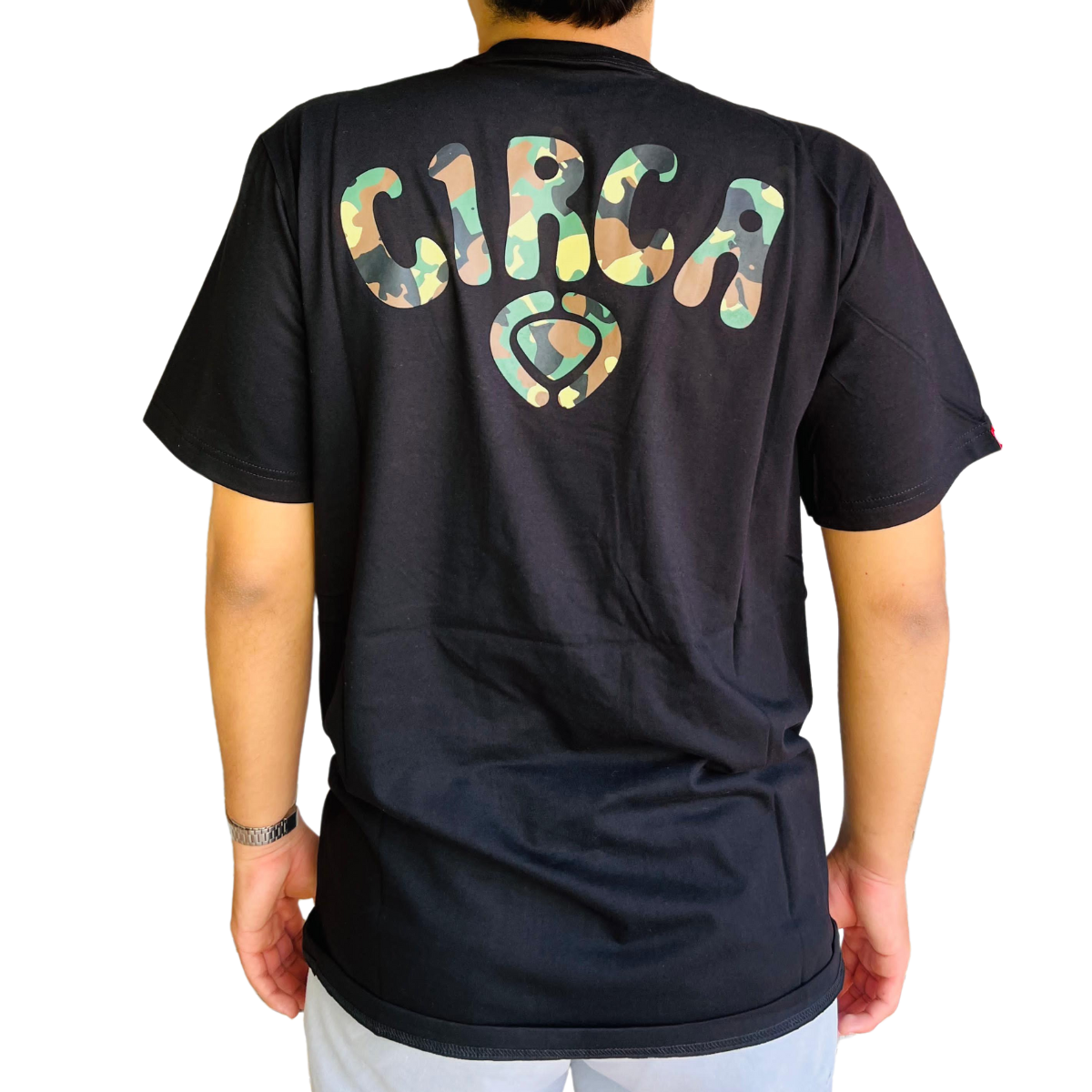 CAMISA MANGA CORTA LOGO BOO TE ES BLACK/CAMO