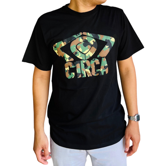 CAMISA MANGA CORTA LOGO PLUS TE ES BLACK/CAMO