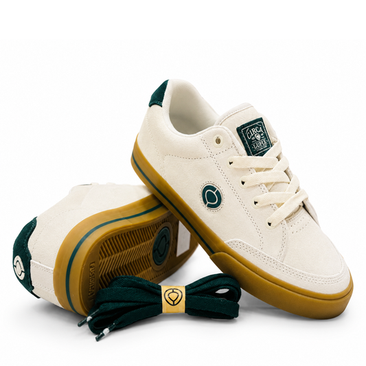 WINTER WHITE/GREEN/CURRY |  SUEDE | MESH 100134- WHGC